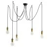 Habitat Nyos Spider 5 Light Chandelier - Black & Brass 2 Habitat Nyos Spider 5 Light Chandelier - Black & Brass -Habitat shop 9483570 R Z001A