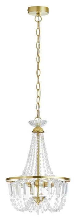 Habitat Capella Empire Chandelier - Brushed Brass