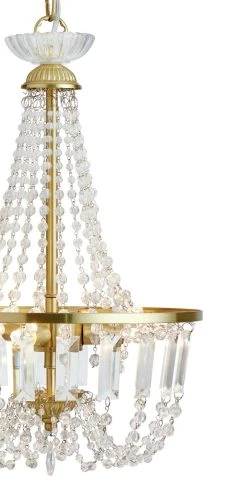 Habitat Capella Empire Chandelier - Brushed Brass -Habitat shop 9486333 R Z002A