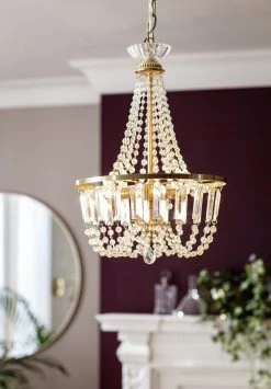 Habitat Capella Empire Chandelier - Brushed Brass -Habitat shop 9486333 R Z002C