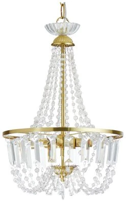 Habitat Capella Empire Chandelier - Brushed Brass -Habitat shop 9486333 R Z004A