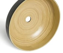 Habitat Abaya Spun Bamboo Pendant Shade - Black -Habitat shop 9501108 R Z003A