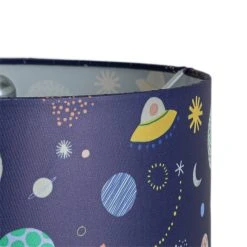 Habitat Kids Space Glow In The Dark 25cm Drum Shade - Blue -Habitat shop 9508431 R Z002A