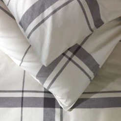 Habitat Cotton Yarn Dye Check Cream Bedding Set - Double -Habitat shop 9511655 R Z003A