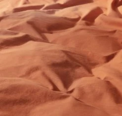 Habitat Cotton Linen Plain Rust Bedding Set - Double -Habitat shop 9513914 R Z005A