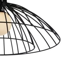 Habitat Kiso 2 Tier Opal Flush To Ceiling Light - Black -Habitat shop 9516241 R Z004A