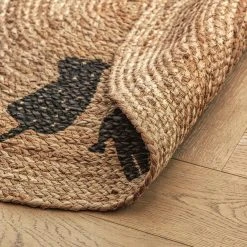 Habitat Kids Animal Abstract Jute Circle Rug - Natural -Habitat shop 9517374 R Z003C