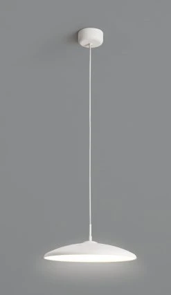 Habitat Pavo Metal LED Pendant Light - White -Habitat shop 9518971 R Z002C