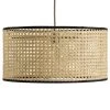 Habitat Ashi Rattan 40cm Shade - Natural & Black -Habitat shop 9519602 R Z001A