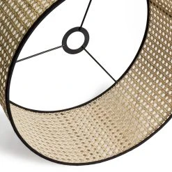 Habitat Ashi Rattan 40cm Shade - Natural & Black -Habitat shop 9519602 R Z003A