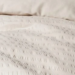 Habitat Seersucker Plain Taupe Bedding Set - Single -Habitat shop 9519956 R Z004A