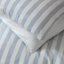 Habitat Stripe Sky Blue & White Bedding Set - Double -Habitat shop 9520385 R Z004C