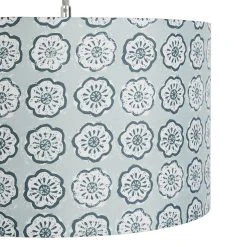 Habitat Country Floral Printed 30cm Drum Shade - Grey -Habitat shop 9521322 R Z002A