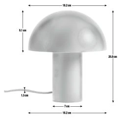 Habitat Ngami Mushroom Aluminium LED Touch Table Lamp - Blue -Habitat shop 9521535 R E001