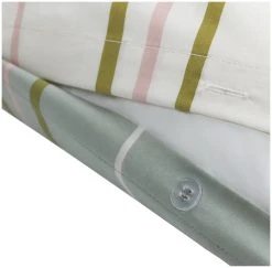Habitat 180TC Sage Stripe Green Bedding Set - Single -Habitat shop 9524570 R Z005A