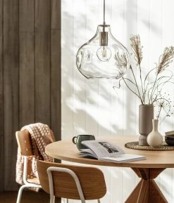 Habitat Ori Dimple Glass Pendant - Clear -Habitat shop 9525067 R Z002C