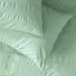 Habitat Reset Seersucker Sage Green Bedding Set - Single -Habitat shop 9526554 R Z003A