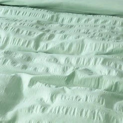 Habitat Reset Seersucker Sage Green Bedding Set - Single -Habitat shop 9526554 R Z005A