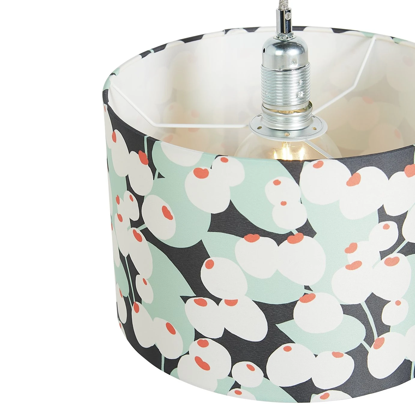 Habitat Cruz Scandi Printed 30cm Drum Shade 6 Habitat Cruz Scandi Printed 30cm Drum Shade - Image 4