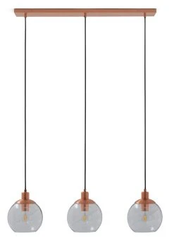 Habitat Coleman Metal 3 Light Bar Pendant Light - Copper