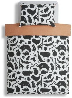 Habitat Kids Pure Cotton Twin Pack Bedding Set - Toddler -Habitat shop 9536551 R Z002A