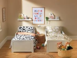 Habitat Kids Pure Cotton Twin Pack Bedding Set - Toddler -Habitat shop 9536551 R Z007A