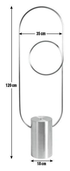 Habitat Pill LED Floor Lamp - Brushed Brass -Habitat shop 9542569 R E001