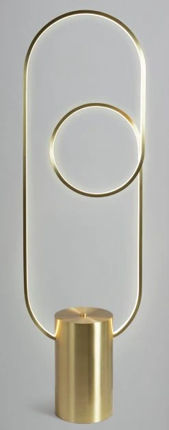 Habitat Pill LED Floor Lamp - Brushed Brass -Habitat shop 9542569 R Z002C