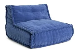 Kaikoo Estelle Quilted Bean Bag - Blue -Habitat shop 9546527 R Z002A