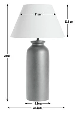 Habitat Hashi Ceramic Table Lamp - Off White & Black -Habitat shop 9553273 R E001