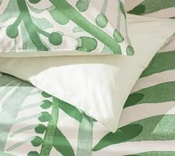 Habitat Cotton 180TC Maxi Leaf Green Bedding Set - Single -Habitat shop 9555374 R Z003A
