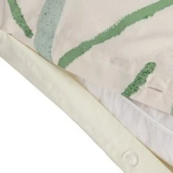Habitat Cotton 180TC Maxi Leaf Green Bedding Set - Single -Habitat shop 9555374 R Z004A
