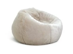 Kaikoo Ayrton Fur Beanbag- Cream -Habitat shop 9556696 R Z002A