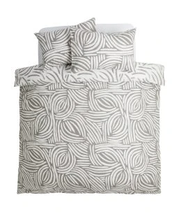 Habitat Scandi Mark Making Grey Bedding Set - Single -Habitat shop 9557561 R Z002A