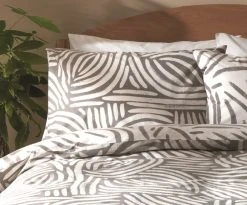 Habitat Scandi Mark Making Grey Bedding Set - Single -Habitat shop 9557561 R Z005A