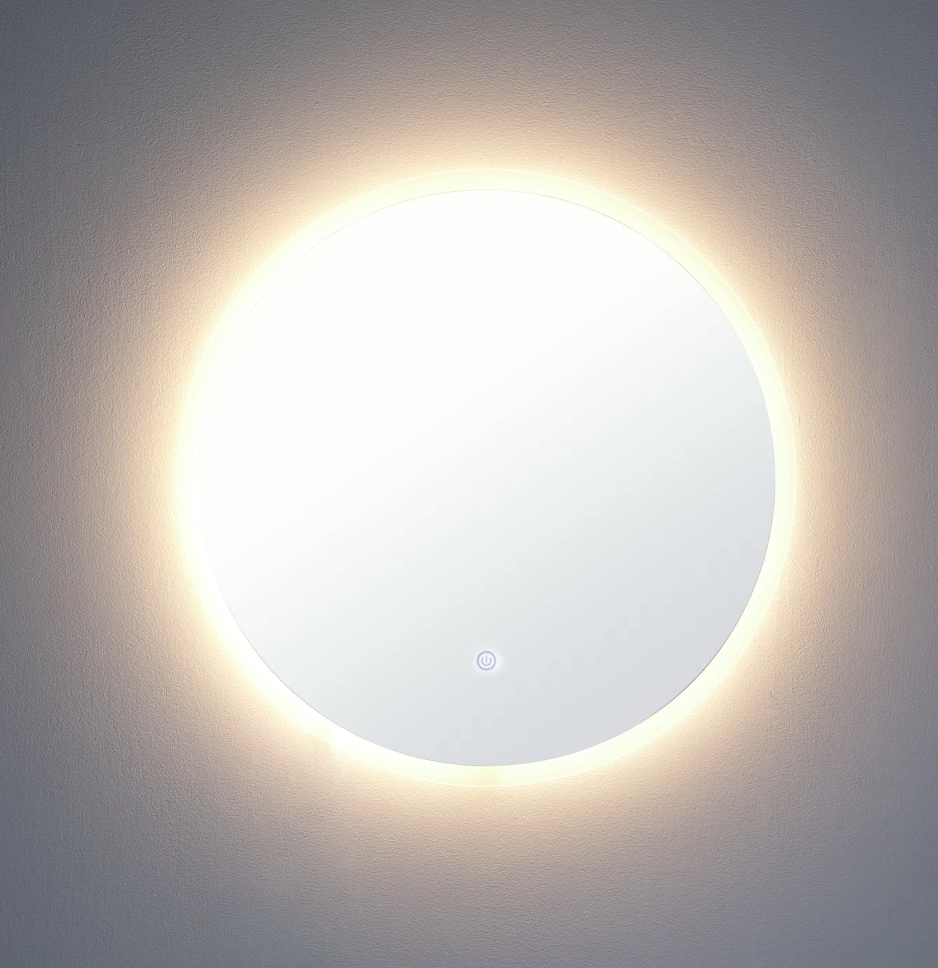 Habitat Circle Backlight LED Mirror - White 8 Habitat Circle Backlight LED Mirror - White - Image 6