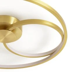 Habitat Pill Metal LED Flush Ceiling Light - Brushed Brass -Habitat shop 9559851 R Z002A