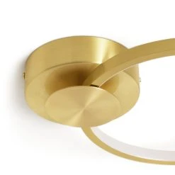 Habitat Pill Metal LED Flush Ceiling Light - Brushed Brass -Habitat shop 9559851 R Z003A