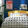 Habitat Cotton Tufted Spot White & Black Bedding Set -Single -Habitat shop 9560651 R Z001A