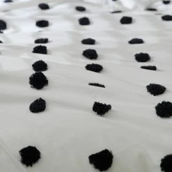 Habitat Cotton Tufted Spot White & Black Bedding Set -Single 13 Habitat Cotton Tufted Spot White & Black Bedding Set -Single -Habitat shop 9560651 R Z005A