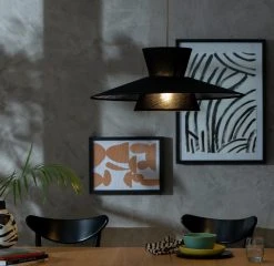 Habitat Linen Otton 2 Tier Easy Fit Shade - Black -Habitat shop 9561478 R Z002C