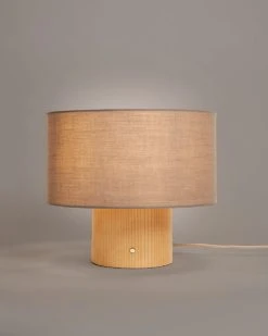 Habitat Modern Scandi Touch Table Lamp - Ash Grey & Oak -Habitat shop 9561887 R Z002C