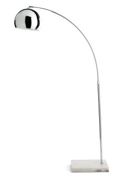 Habitat Nalone Arc Floor Lamp – Chrome & Marble