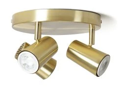 Habitat 3 Light Spotlight Plate - Brass