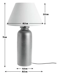 Habitat Hashi Ceramic Table Lamp - Black & Beige -Habitat shop 9563603 R E001