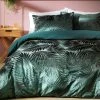 Habitat Feather Velvet Green Bedding Set - Double -Habitat shop 9564798 R Z001A