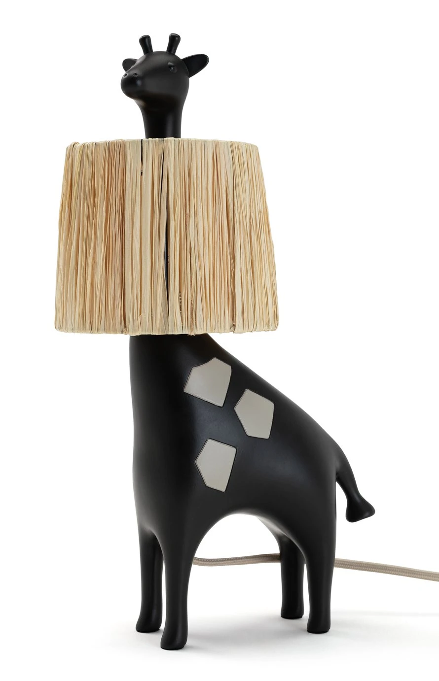 Habitat Kids Giraffe Rattan Table Lamp - Black 3 Habitat Kids Giraffe Rattan Table Lamp - Black