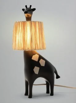 Habitat Kids Giraffe Rattan Table Lamp - Black 15 Habitat Kids Giraffe Rattan Table Lamp - Black -Habitat shop 9568574 R Z002C
