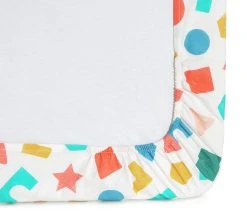 Habitat Kids Colourful Shapes 2 Pack Fitted Sheets - Cot -Habitat shop 9571310 R Z004A