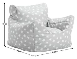 Habitat Kids Funzee Grey Stars Bean Bag -Habitat shop 9571815 R E001